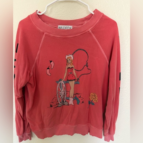 Wildfox Coral Love Me Tender Pullover - Picture 1 of 4